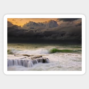 Stormy seascape Sticker